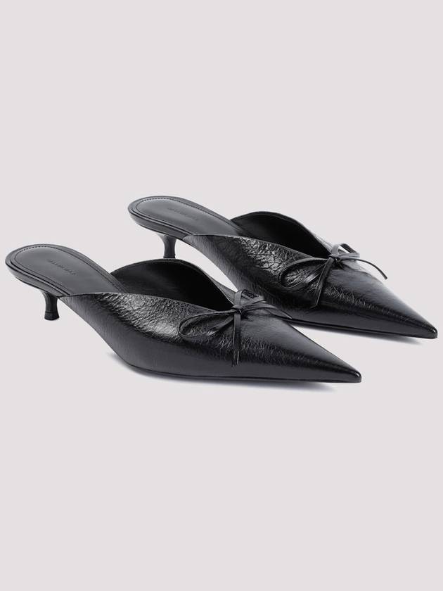 Balenciaga Women Knife Bow 40mm Mule Black