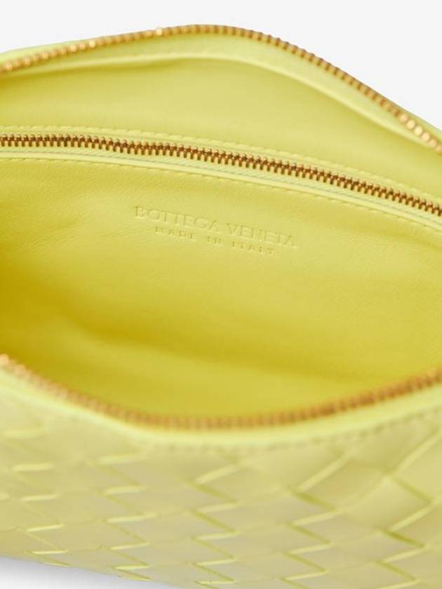 Bottega Veneta Intrecciato Leather Mini Cross Bag Lime