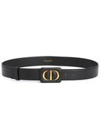 Bobbi Leather Belt Black Dior