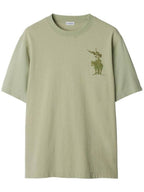 Burberry EKD Cotton Short Sleeve T-Shirt Sage Green