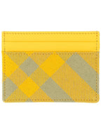 Burberry Check Card Wallet Yellow
