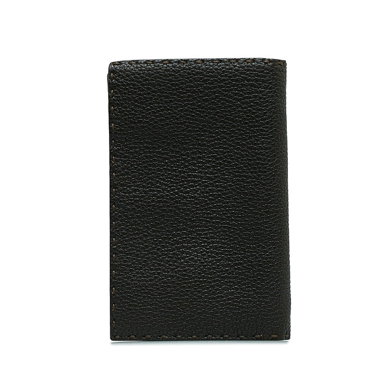 FENDI Selleria Long Wallet in Leather Brown