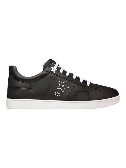 Star Calfskin Low Top Sneakers Black Dior