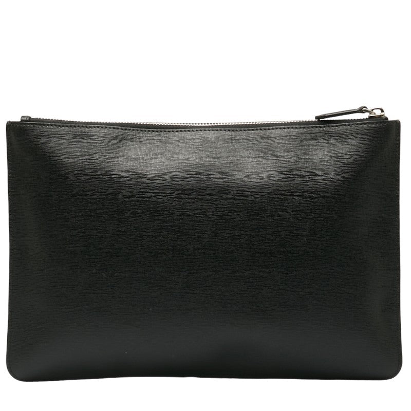 Fendi Karl Lagerfeld Cracks Bag 7N0078 Black Leather  Fendi