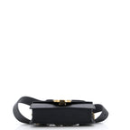 F is Fendi Convertible Belt Bag Leather with Zucca Embossed Detail