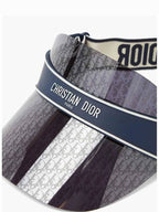 Logo Club V1U Oblique Visor Hat Blue Dior