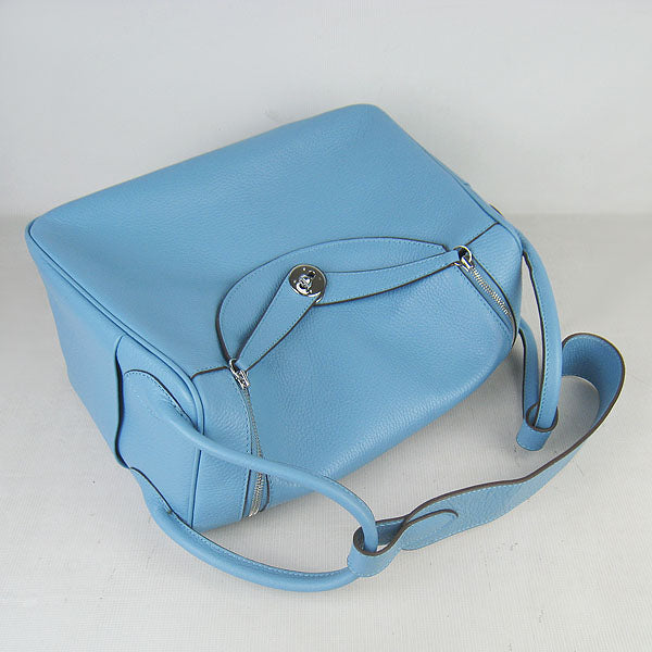 Hermes Lindy 34cm handbag 6208 light blue