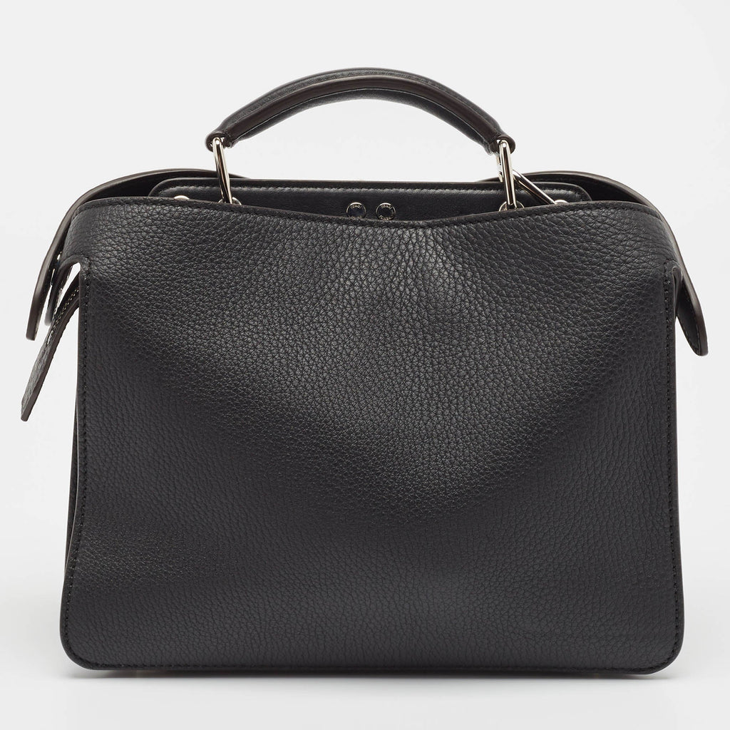 Fendi Black/blue Cloud Graphic Leather Small Peekaboo Iseeu Bag