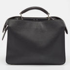 Fendi Black/blue Cloud Graphic Leather Small Peekaboo Iseeu Bag