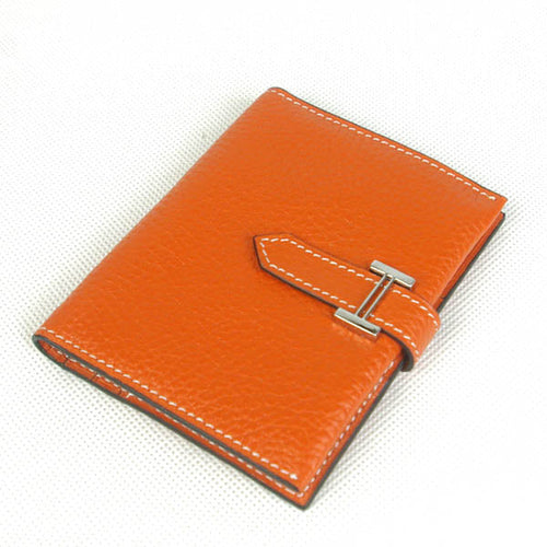 Hermes Wallet H009 Wallet Cow Leather Orange