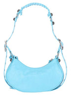 Balenciaga Le Cagole XS Lambskin Shoulder Bag Light Blue
