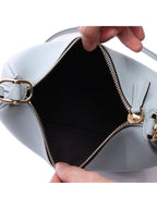Fendi Fendigraphy Leather Small Tote Bag Blue