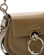 Chloe Tess Small Leather & Suede Shoulder Bag