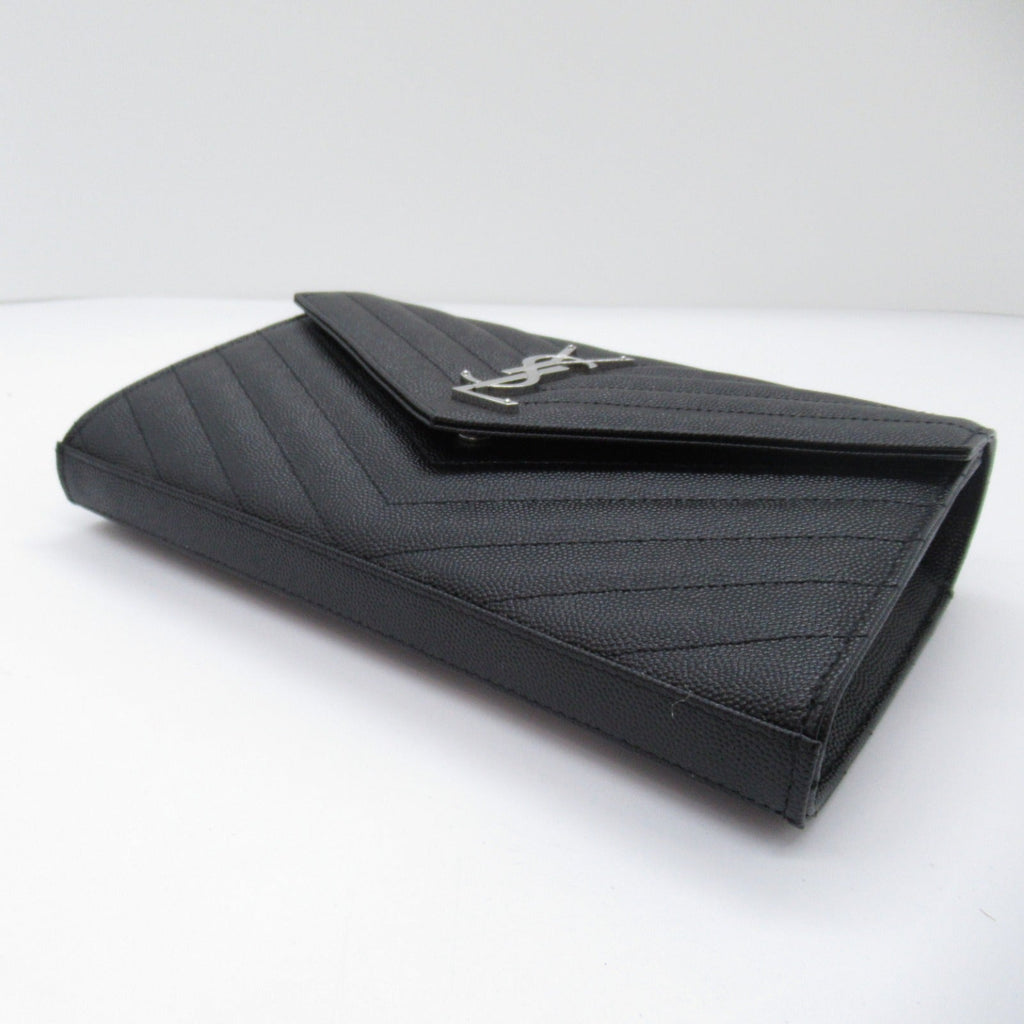 Saint Laurent SAINT LAURENT Chain Shoulder Bag Leather Bag  Black 377828BOW021000