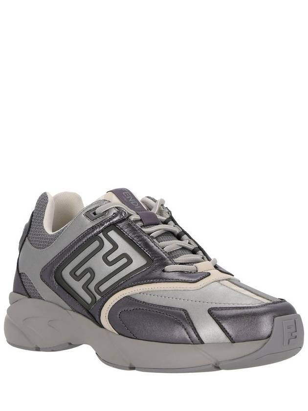 Fendi Faster Trainer Low Top Sneakers Grey