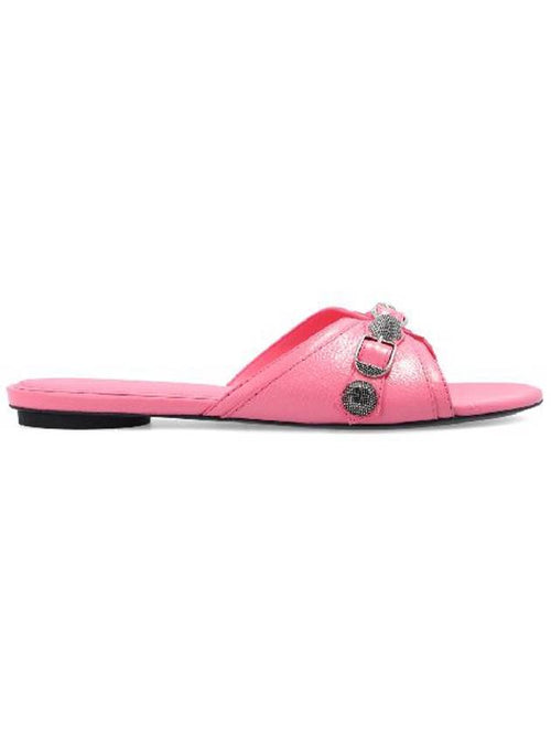 Balenciaga Women's Cargol Lambskin Slippers Pink