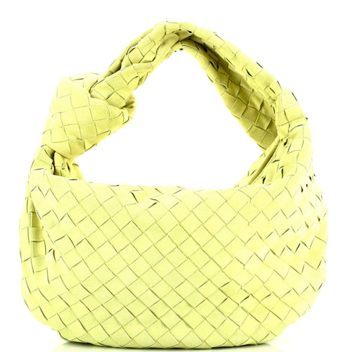 Bottega Veneta Jodie Hobo Intrecciato Suede Teen