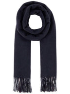 Burberry Reversible Check Print Cashmere Scarf Navy