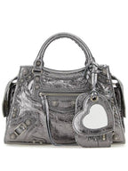 Balenciaga Neo Cagole City XS Shoulder Bag Silver