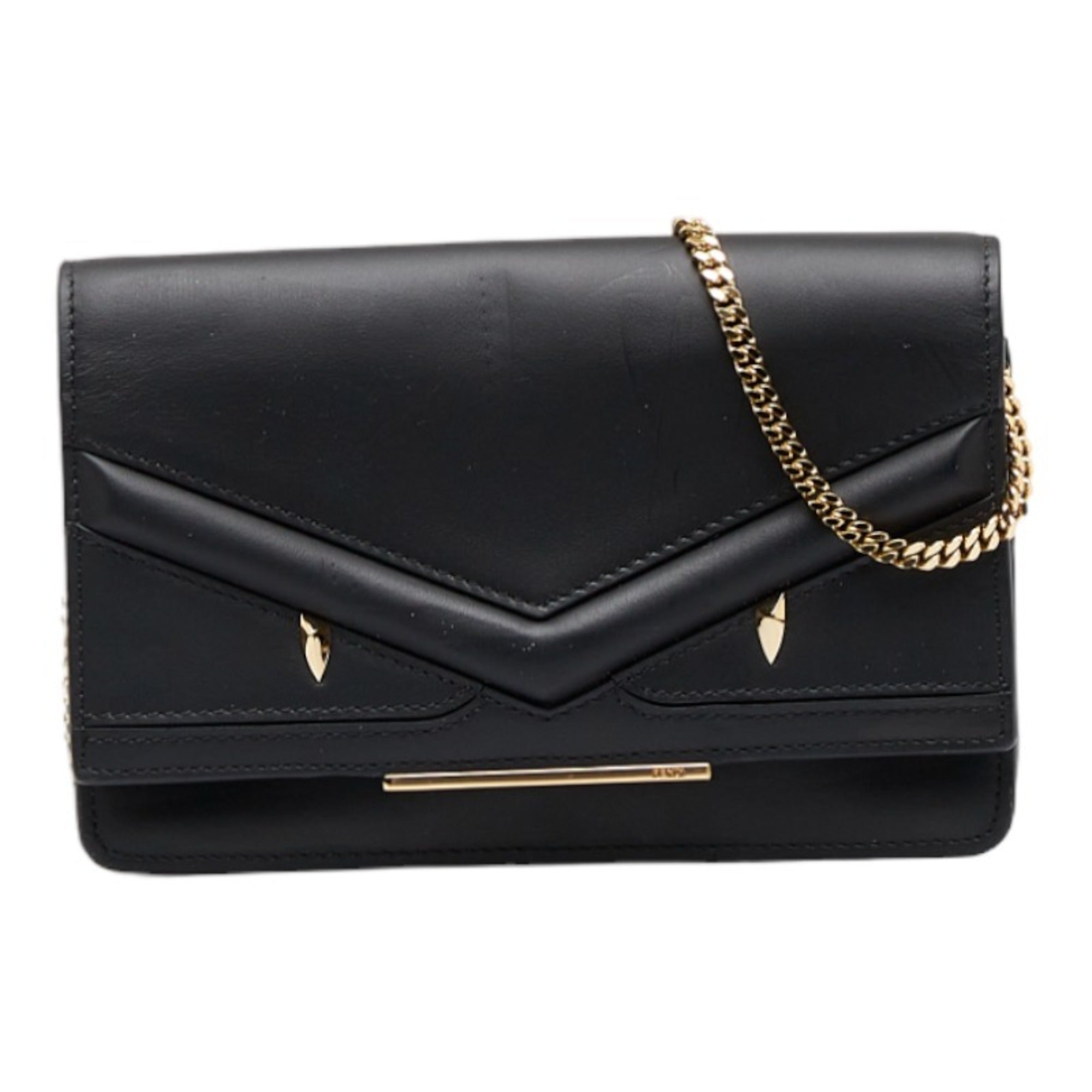 Fendi Peekaboo  Leather Clutch Bag Handbag Tote Bag ()