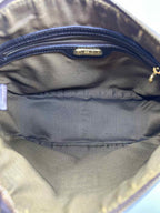 FENDI Brown Leather Solid Epi Handbag