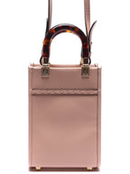 Fendi Sunshine Shopper Small Leather Tote Bag Pink