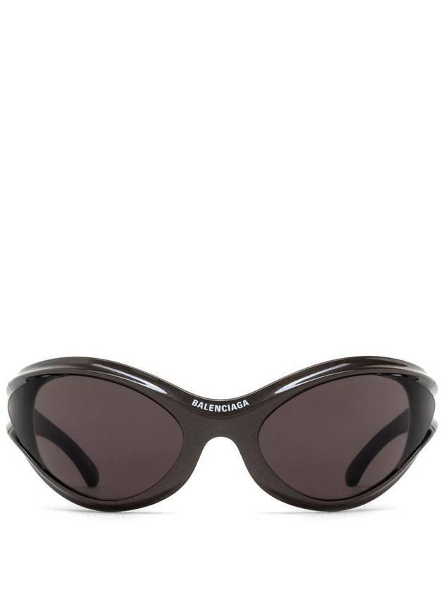 Balenciaga Eyewear Dynamo Wrap Oversized Frame Sunglasses BB0317S003