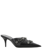 Balenciaga Cagle Pointed Toe Mule Heel Black