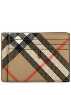 Burberry Check Card Wallet Beige