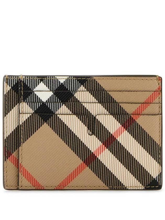Burberry Check Card Wallet Beige