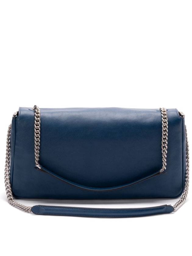 Fendi Baguette Chain Large Shoulder Bag Blue