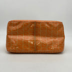 Fendi Zucchino Orange Vinyl Shoulder Bag Medium