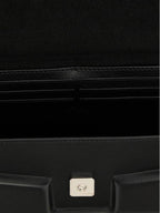 Fendi Trunk Soft Padded Leather Tote Bag Black