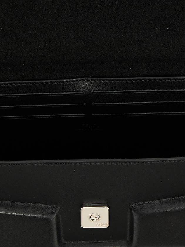 Fendi Trunk Soft Padded Leather Tote Bag Black