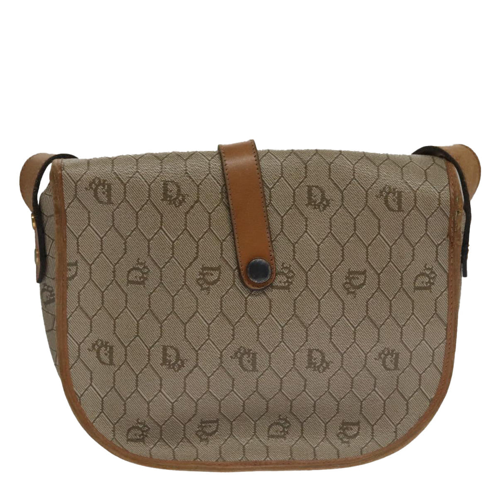 Dior Honeycomb  Canvas Shoulder Bag (Pre-Owned)