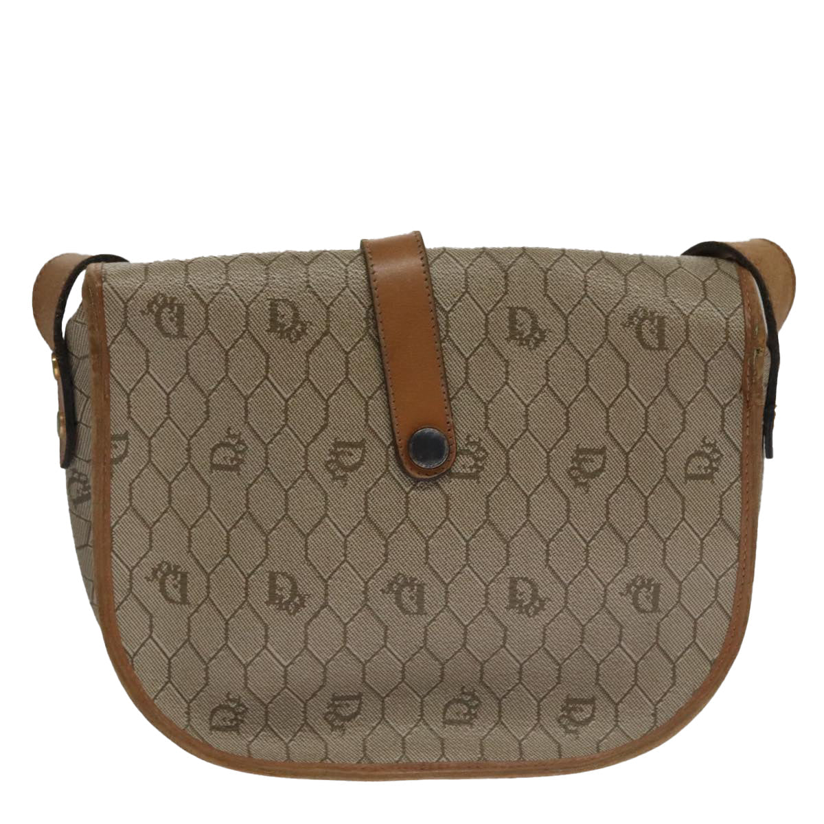 Dior Honeycomb  Canvas Shoulder Bag (Pre-Owned)
