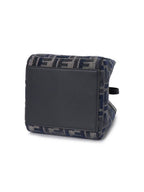 Fendi Origami Small FF Chenille Bucket Bag Dark Blue