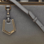 Fendi Grey Leather Mini 2Jours Tote