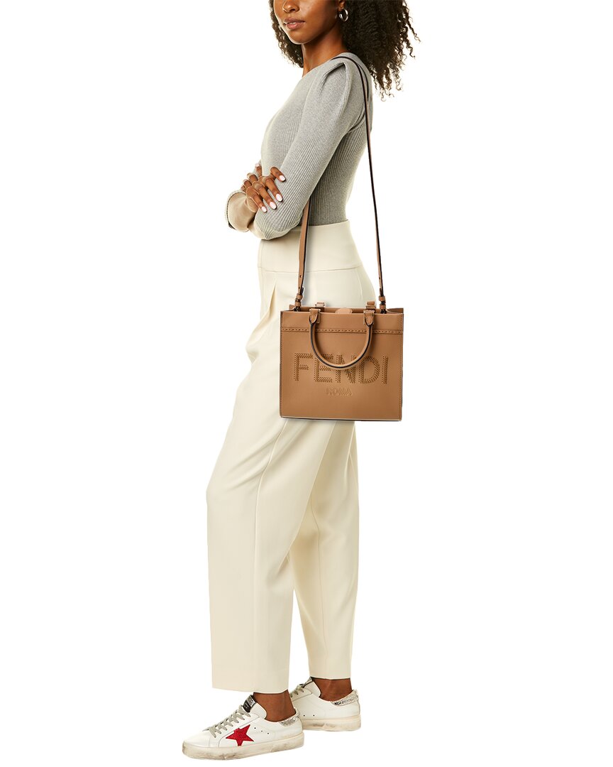 FENDI Sunshine Small Leather Tote