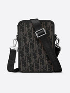 Homme Oblique World Tour Messenger Bag Black Dior
