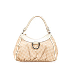 Gucci Abbey GG Canvas Leather Shoulder Bag