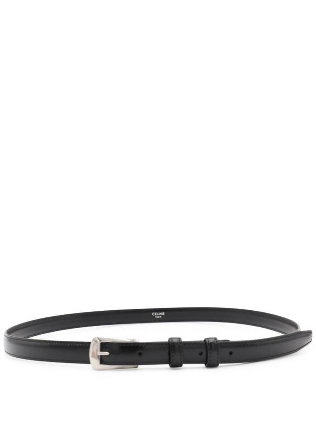 CELINE BC-02 18mm Leather Belt Black