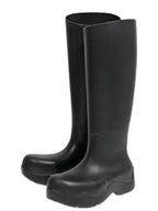 Bottega Veneta Puddle Rubber High Rain Boots Black