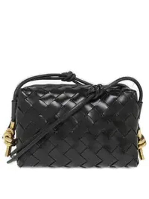 Bottega Veneta Intrecciato Loop Camera Mini Shoulder Bag Dark Green