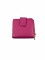 YVES SAINT LAURENT Hot Pink Leather Wallet