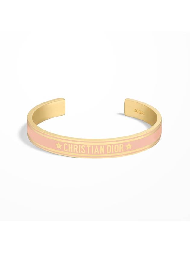 Cord Bangle Bracelet Gold Pink Dior