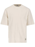 Burberry Cotton Short Sleeve T-Shirt Ivory