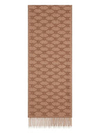 CELINE Monogram Cashmere Muffler Light Camel