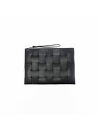 Bottega Veneta Intrecciato Weaving Strap Clutch Bag Black