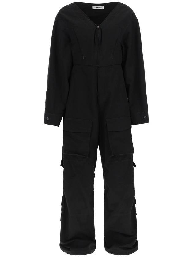 Balenciaga women jumpsuit black